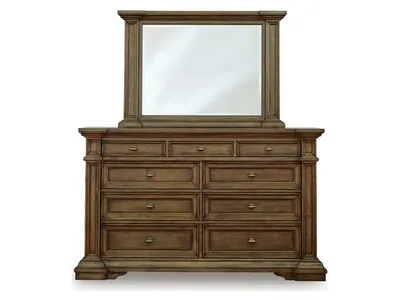 Frantanna Queen Panel Storage Bed, Dresser and Mirror - Alternative View