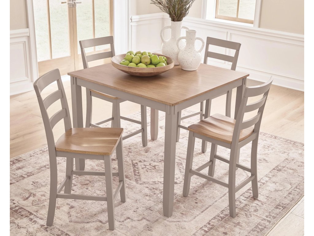 Harperfeld Counter Height Dining Table and 4 Counter Stools - image 2