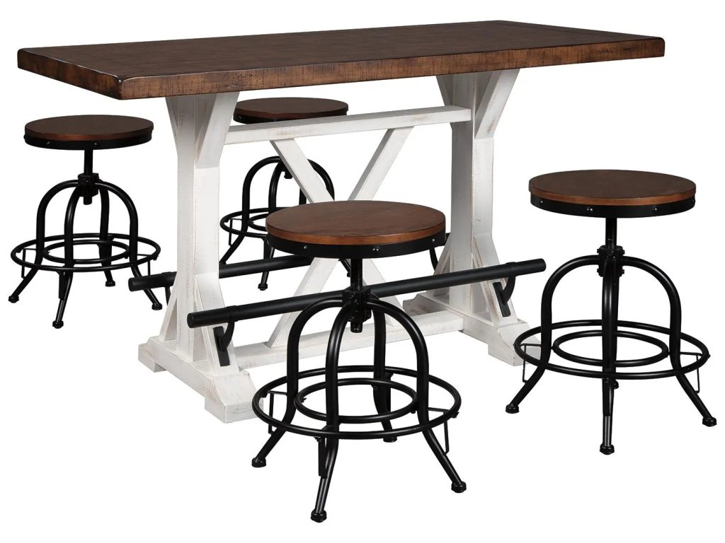 Valebeck Counter Height Dining Table and 4 Barstools - main image
