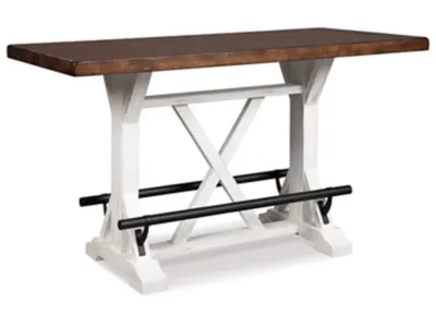 Valebeck Counter Height Dining Table, 6 Barstools and Server - Alternative View