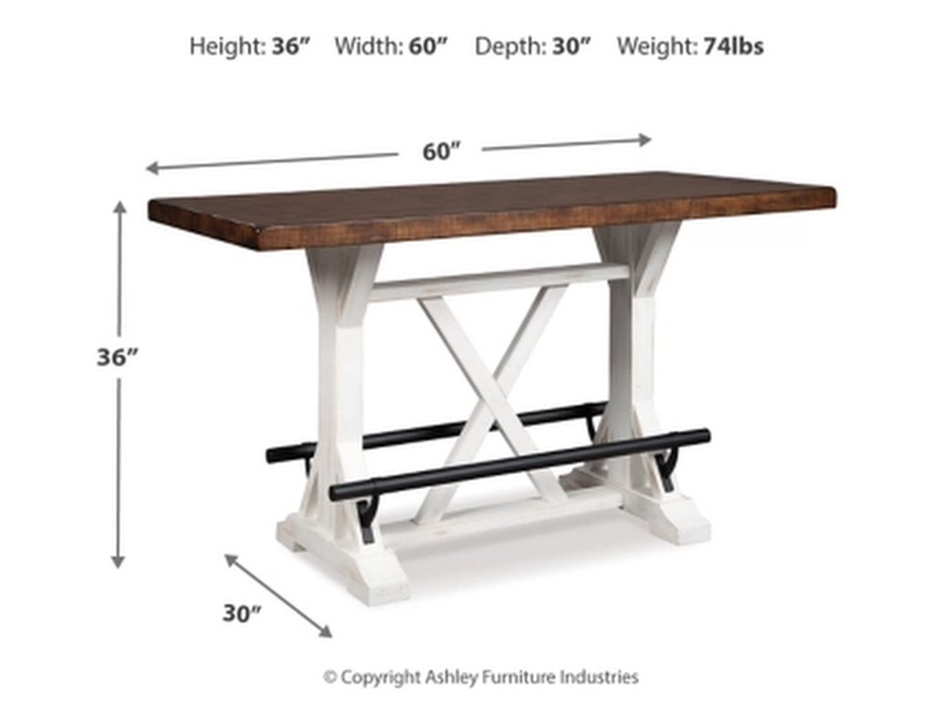 Valebeck Counter Height Dining Table and 8 Barstools - image 2