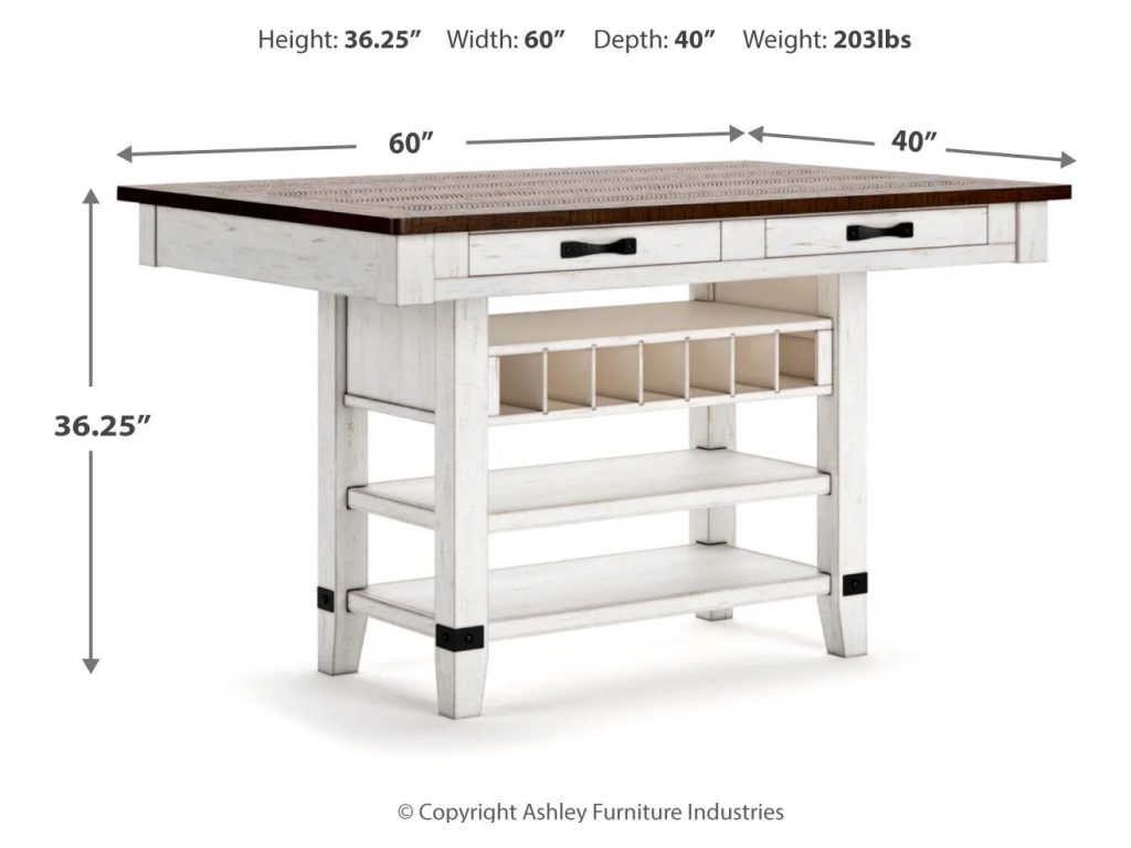 Valebeck Counter Height Dining Table and 6 Chairs - image 9