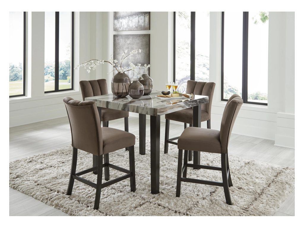 Jeshina Counter Height Dining Table and 4 Barstools - image 1