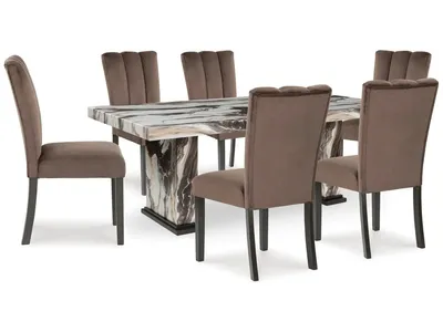 Jeshina Dining Table and 6 Chairs