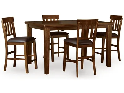 Ralene Counter Height Dining Table and 4 Barstools