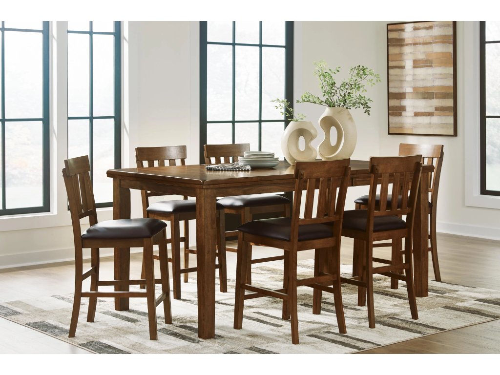 Ralene Counter Hight Dining Table and 6 Barstools - image 1