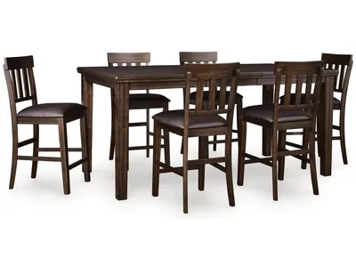 Haddigan Counter Height Dining Table and 6 Barstools