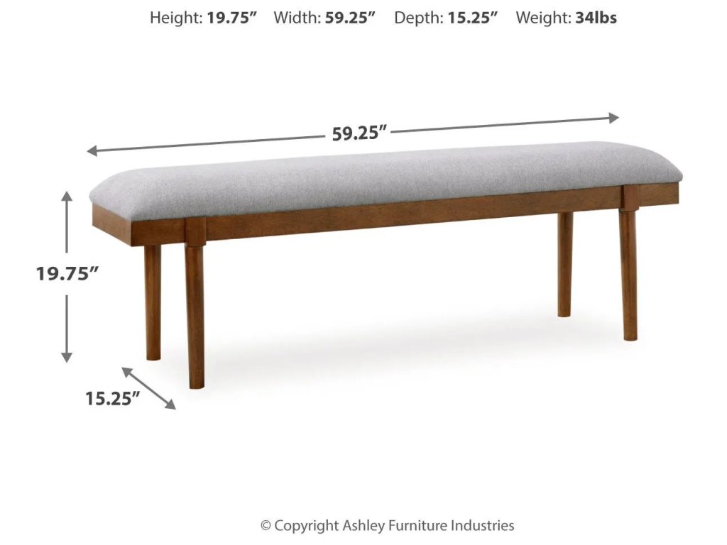 Lyncott Extension Dining Table, 4 Chairs and Bench - image 14