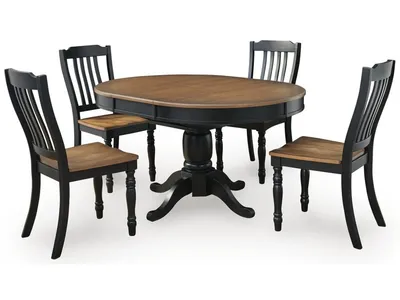 Clorazi Extension Dining Table and 4 Chairs