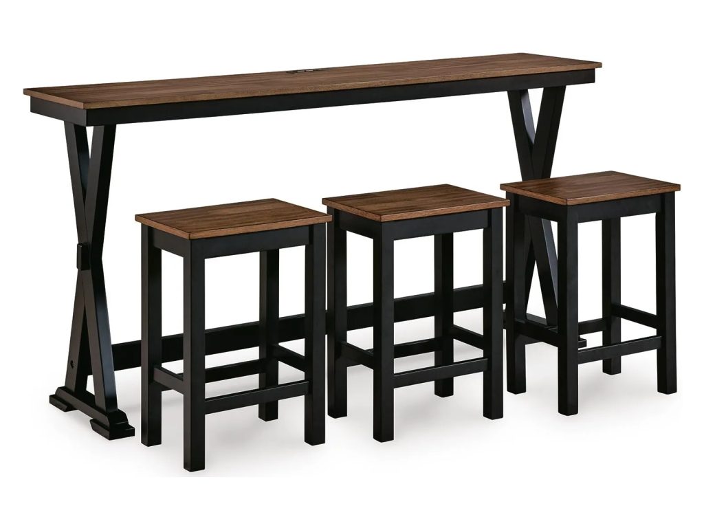 Wildenauer Counter Height Dining Table and 3 Barstools Set - main image