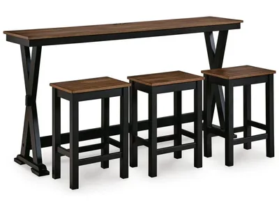 Wildenauer Counter Height Dining Table and 3 Barstools Set