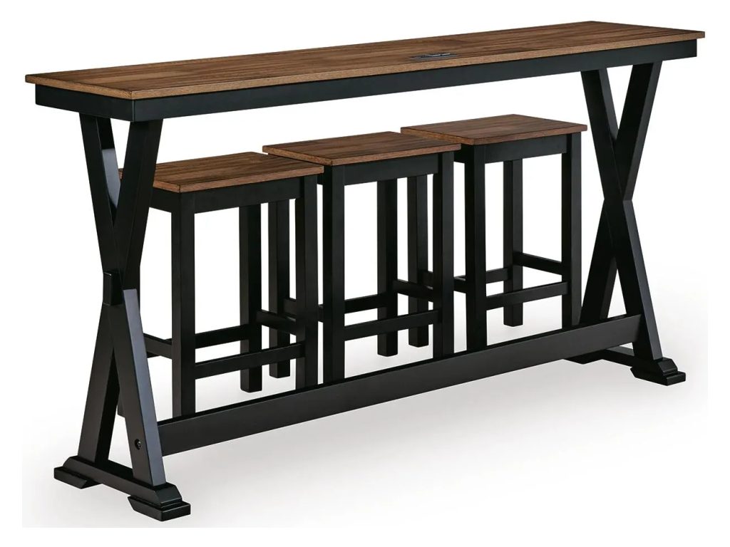 Wildenauer Counter Height Dining Table and 3 Barstools Set - image 3