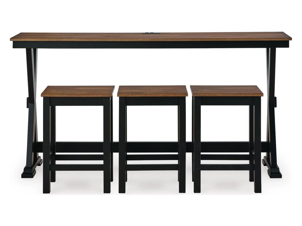 Wildenauer Counter Height Dining Table and 3 Barstools Set - image 2