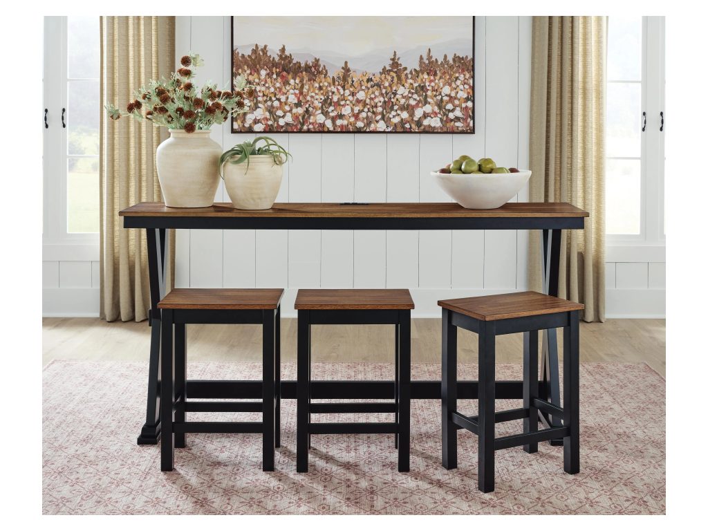 Wildenauer Counter Height Dining Table and 3 Barstools Set - image 1