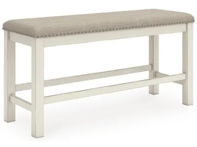Robbinsdale Counter Height Extension Dining Table, 6 Barstools and Bench - Alternative View