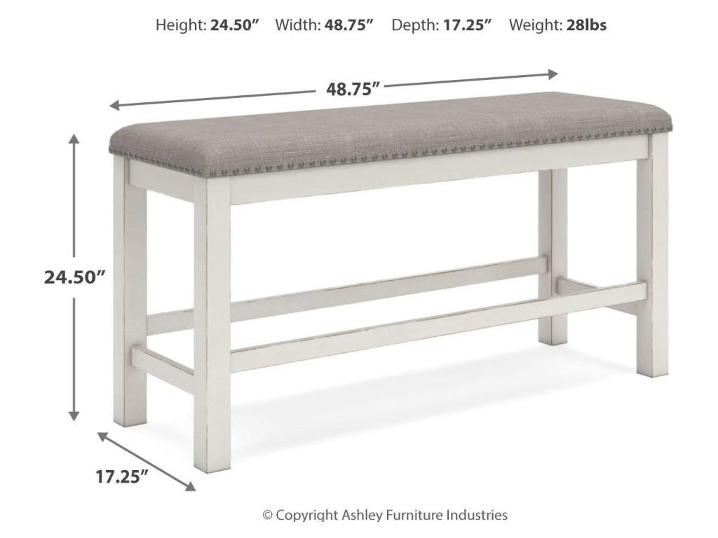 Robbinsdale Counter Height Extension Dining Table, 6 Barstools and Bench - image 7