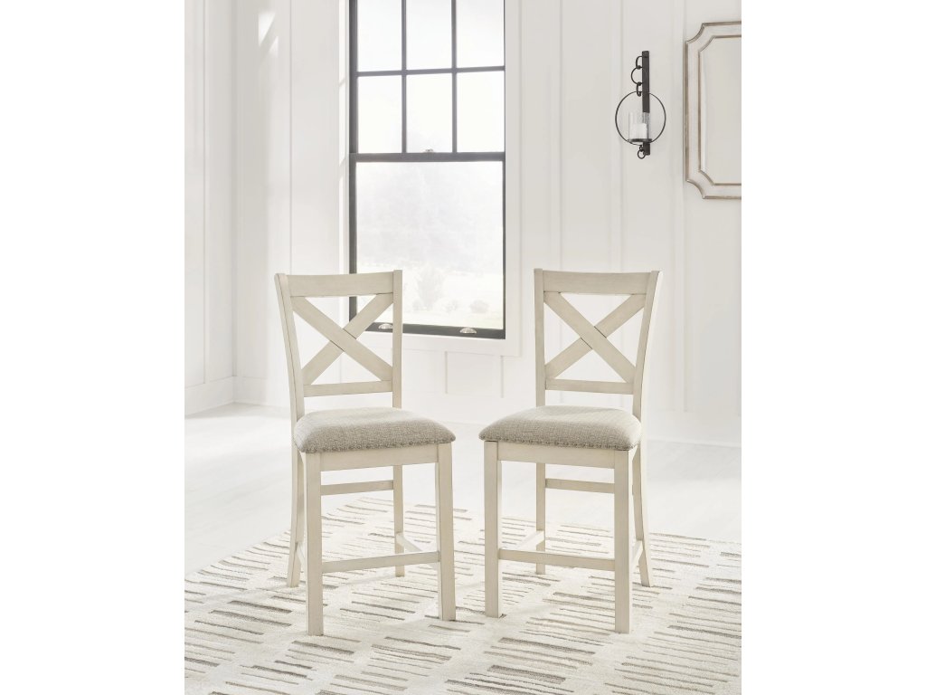 Robbinsdale Counter Height Dining Table, 2 Barstools, Bench and Server - image 26