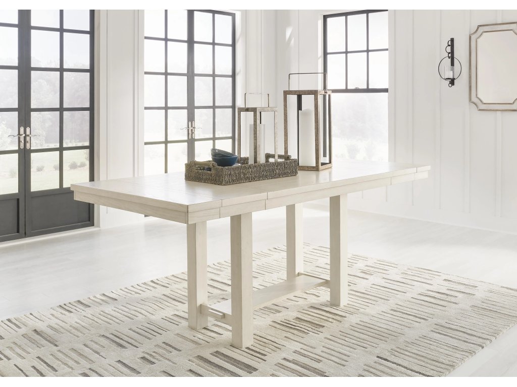 Robbinsdale Counter Height Dining Table, 2 Barstools, Bench and Server - image 30