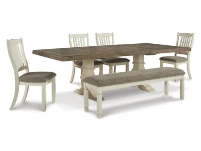 Bolanburg Extension Dining Table, 4 Chairs and Bench