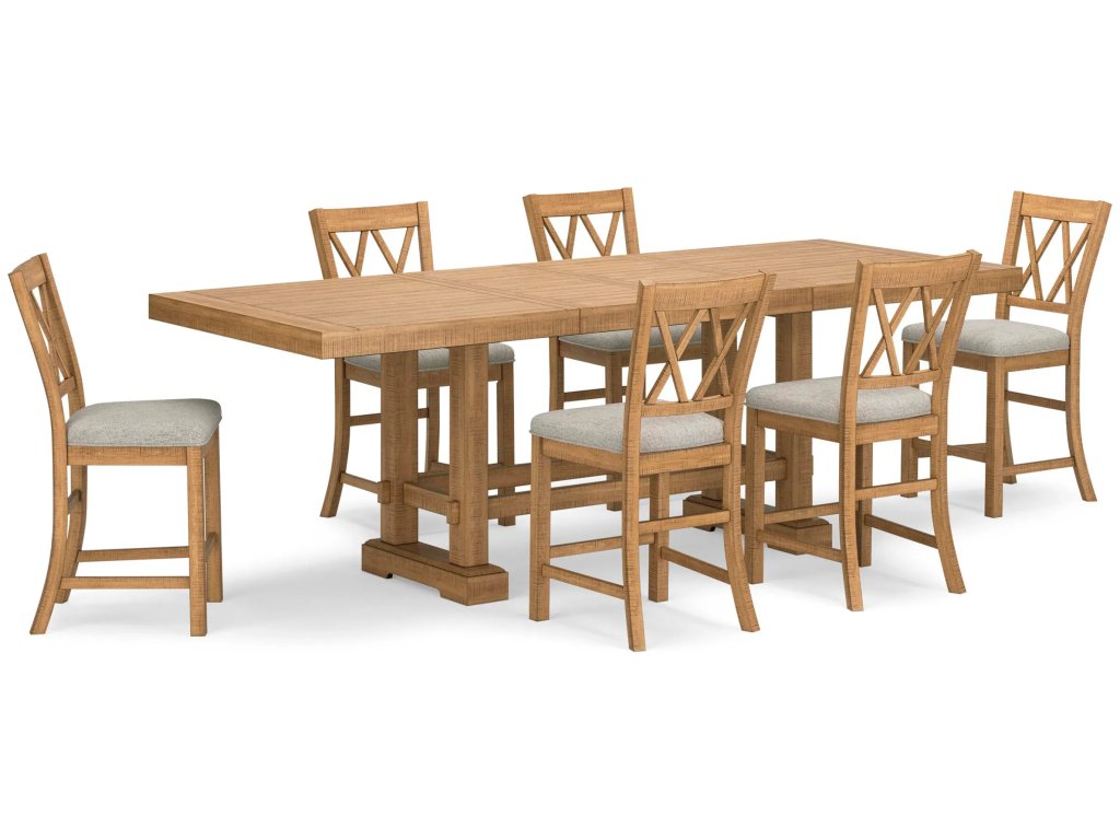 Havonplane Counter Height Extension Dining Table and 6 Barstools - main image
