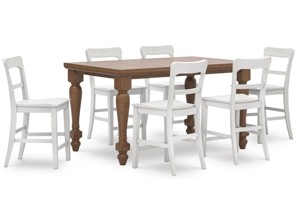 Greddinton Counter Height Dining Table and 6 Barstools - main image