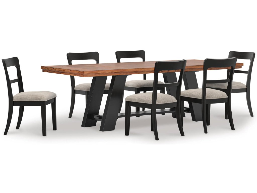 Greddinton Extension Dining Table and 6 Chairs - main image