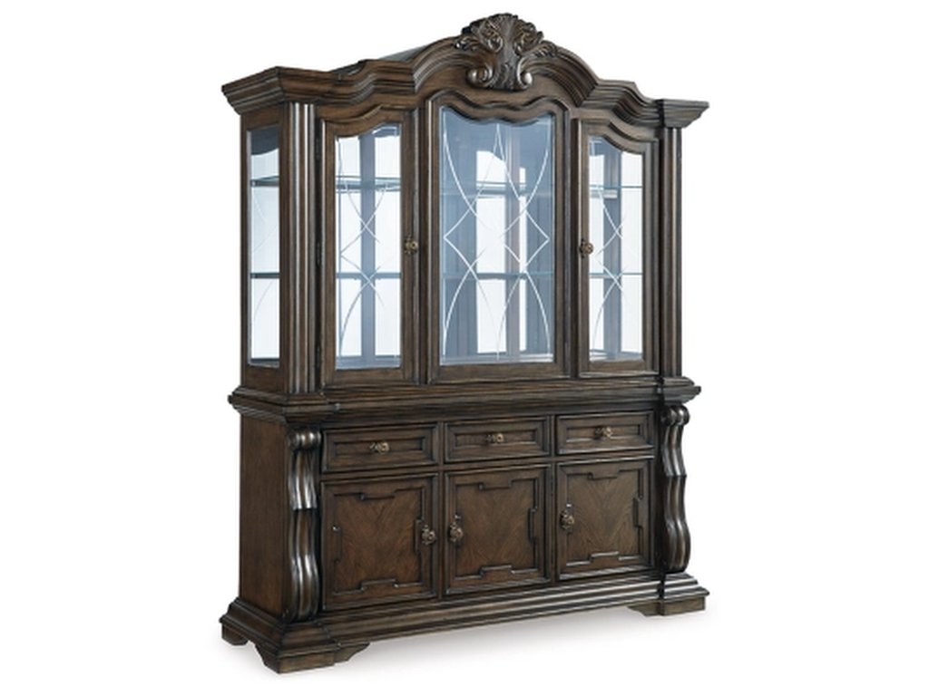 Maylee Dining Table with 6 Chairs and Buffet and Hutch - image 9