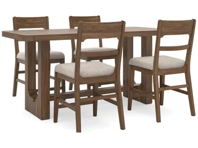 Cabalynn Counter Height Dining Table and 4 Barstools