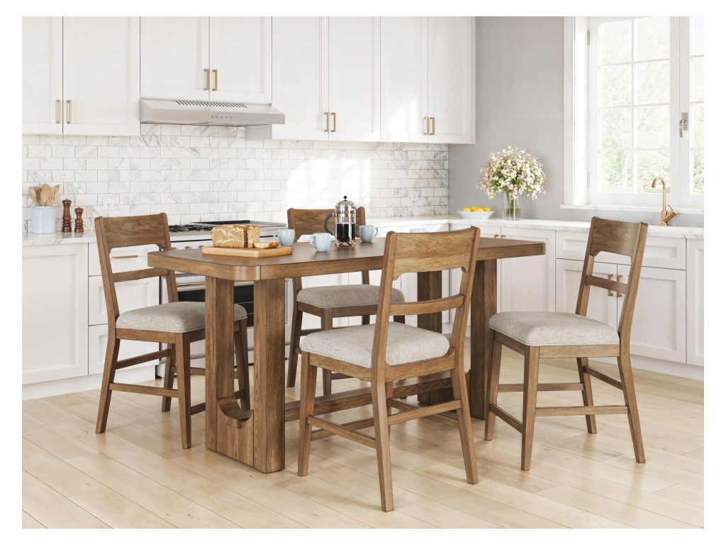 Cabalynn Counter Height Dining Table and 4 Barstools - image 1