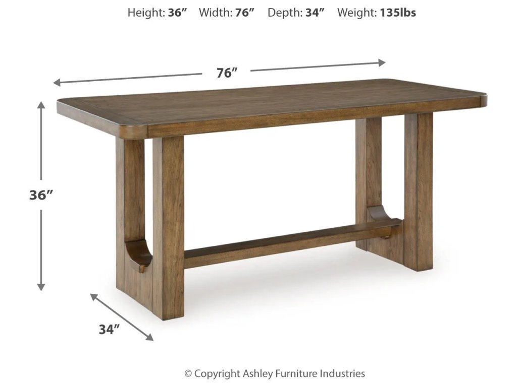 Cabalynn Counter Height Dining Table and 4 Barstools - image 6