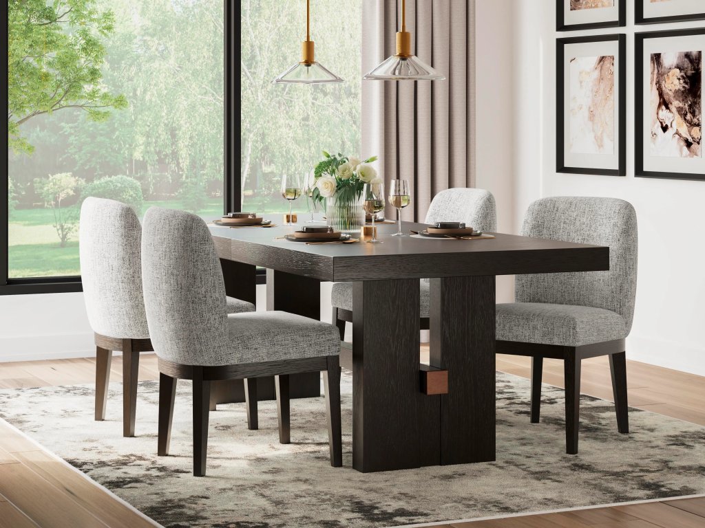 Burkhaus Dining Table and 4 Chairs - image 1