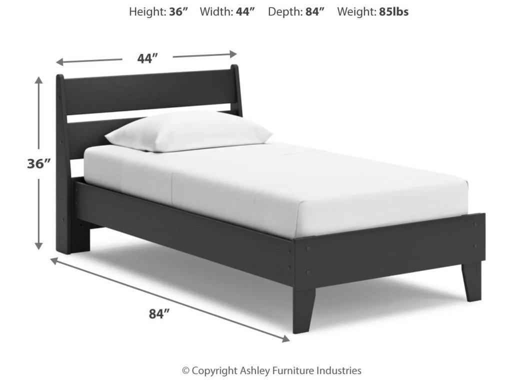 Socalle Twin Panel Platform Bed and Dresser - image 7