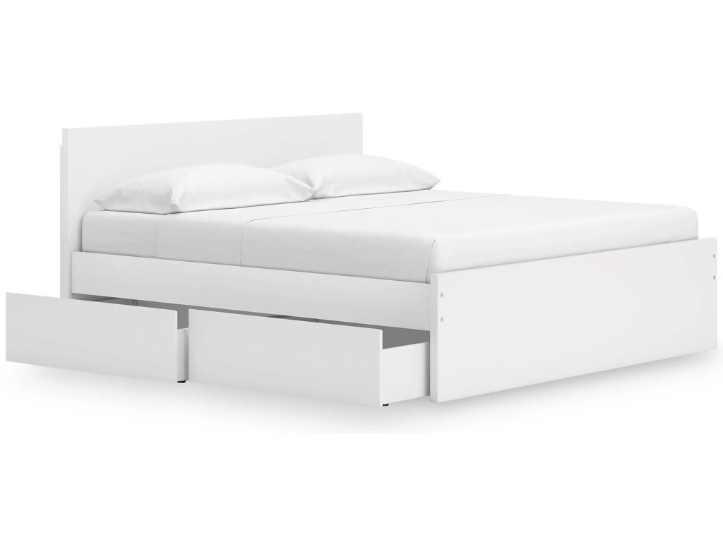 Onita King Panel Platform Bed with 2 Side Storage - image 2
