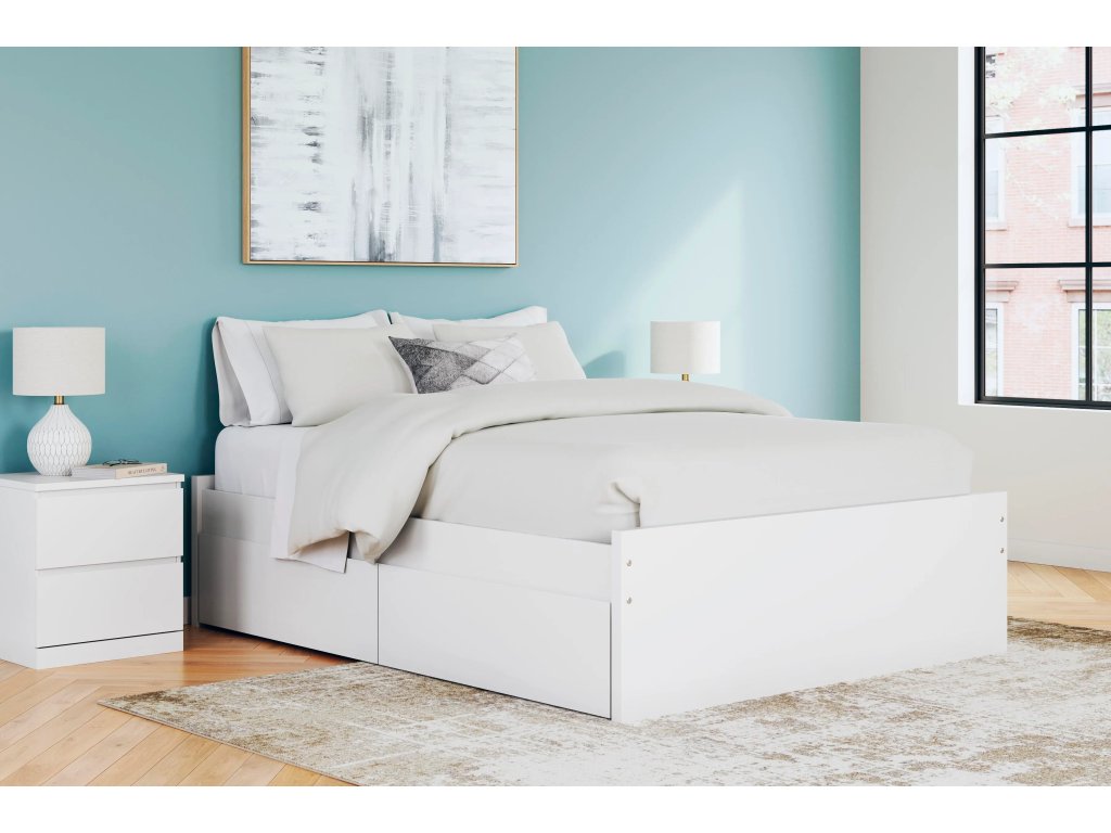 Onita Queen Platform Bed with 1 Side Storage - image 1