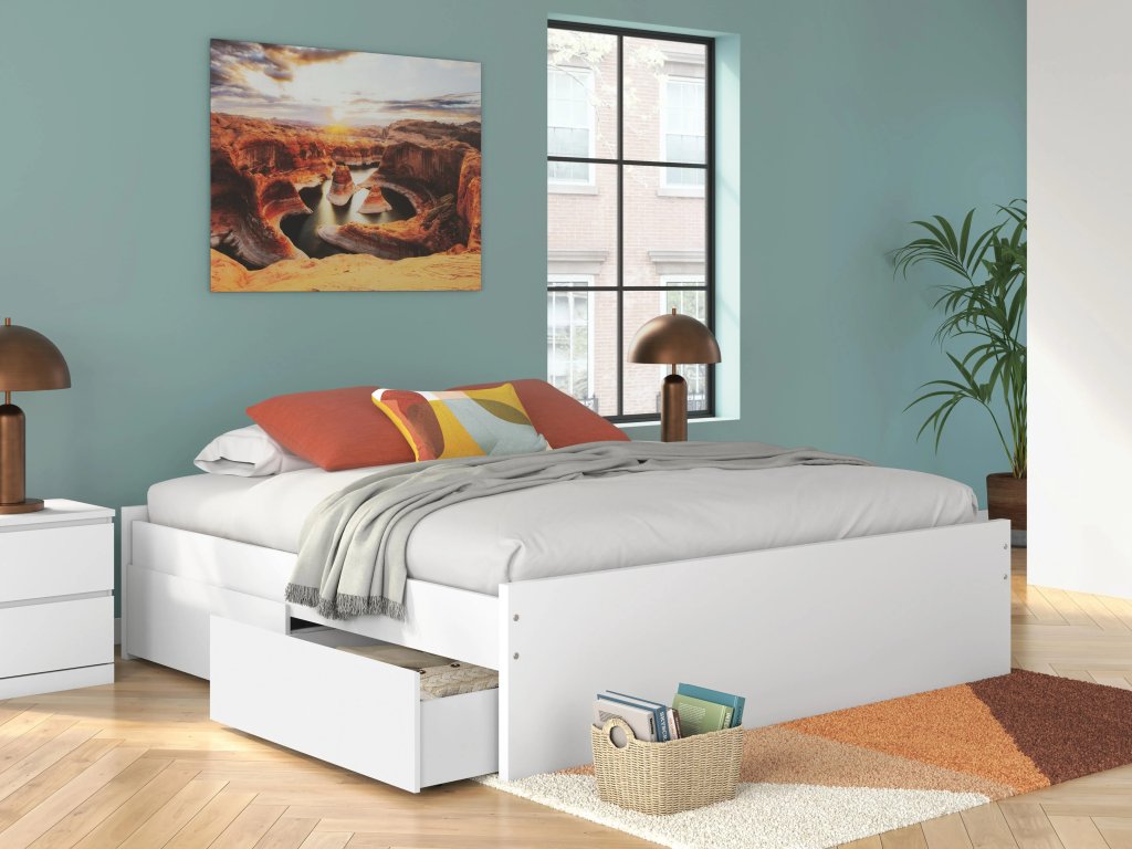 Onita King Platform Bed with 1 Side Storage - image 1