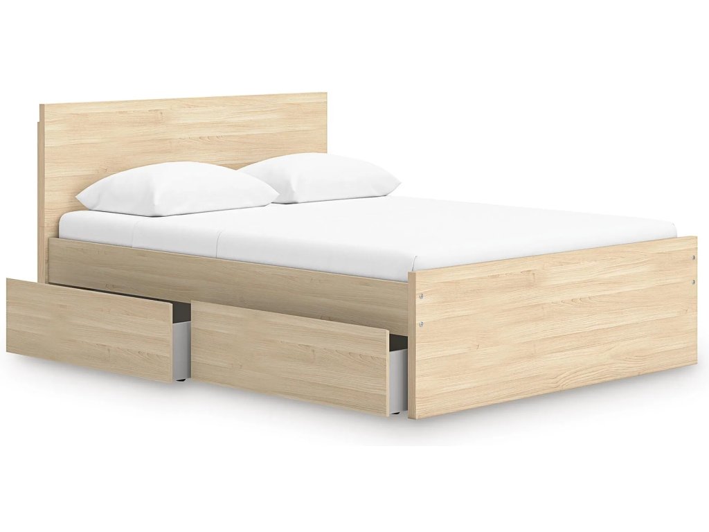 Onita Queen Panel Platform Bed with 1 Side Storage - image 2