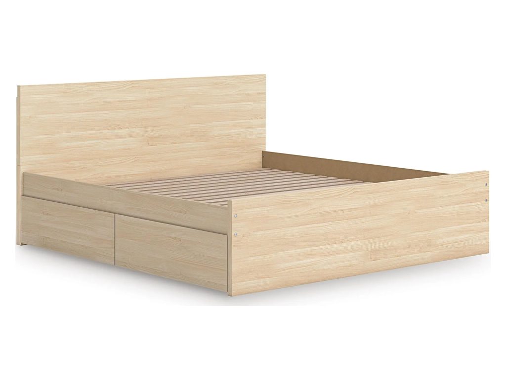 Onita Queen Panel Platform Bed with 2 Side Storage - image 2