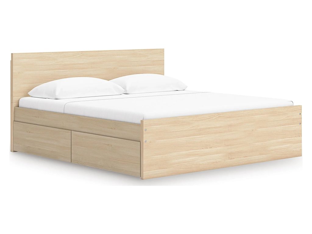 Onita Queen Panel Platform Bed with 2 Side Storage - main image