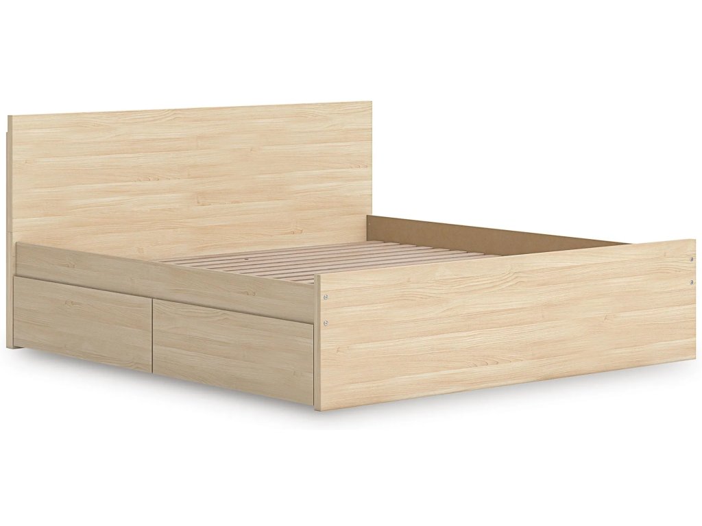 Onita King Panel Platform Bed with 1 Side Storage - image 3
