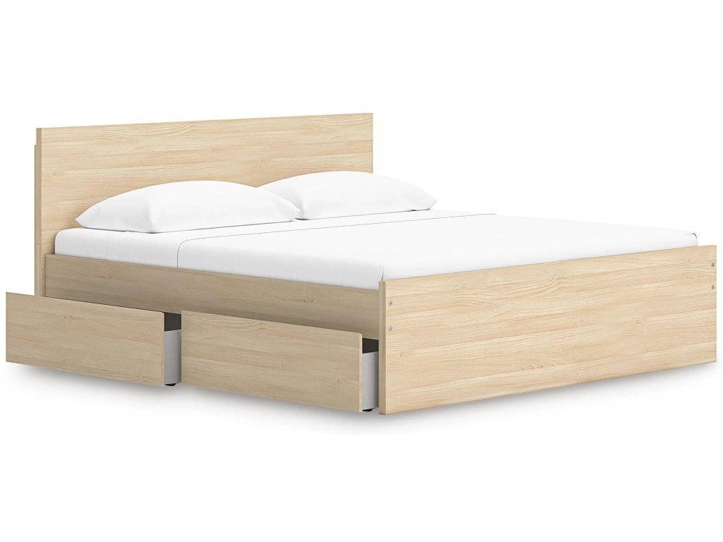 Onita King Panel Platform Bed with 1 Side Storage - image 2