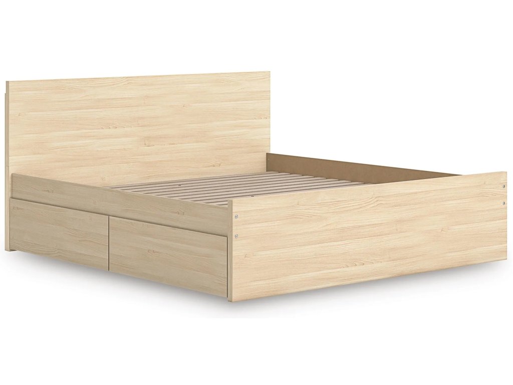 Onita King Panel Platform Bed with 2 Side Storage - image 3