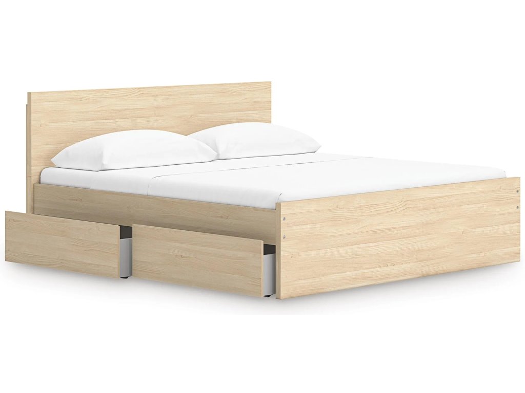 Onita King Panel Platform Bed with 2 Side Storage - image 2