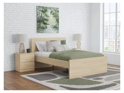 Onita Full Panel Platform Bed with 1 Side Storage
