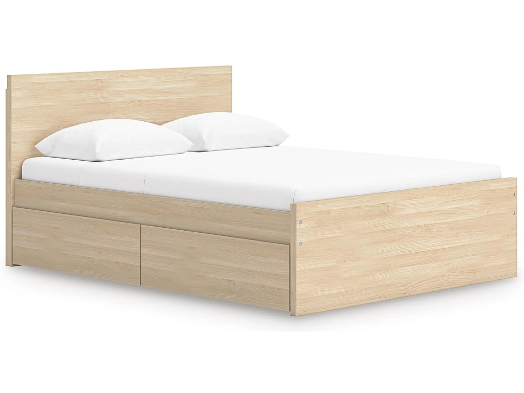 Onita Full Panel Platform Bed with 2 Side Storage - main image
