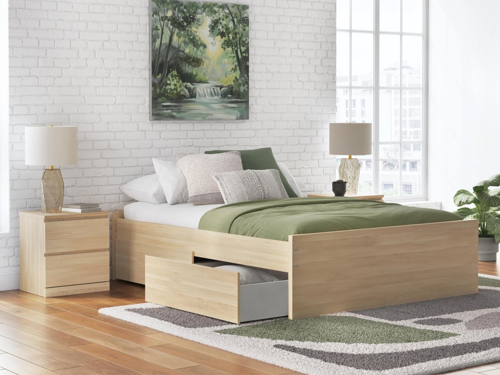 Onita Queen Platform Bed with 1 Side Storage - image 1