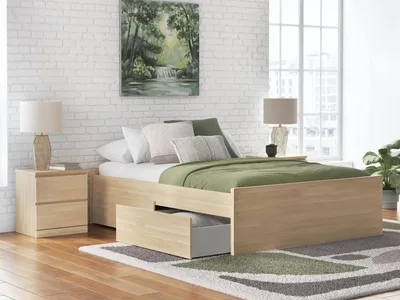Onita Queen Platform Bed with 2 Side Storage - Alternative View