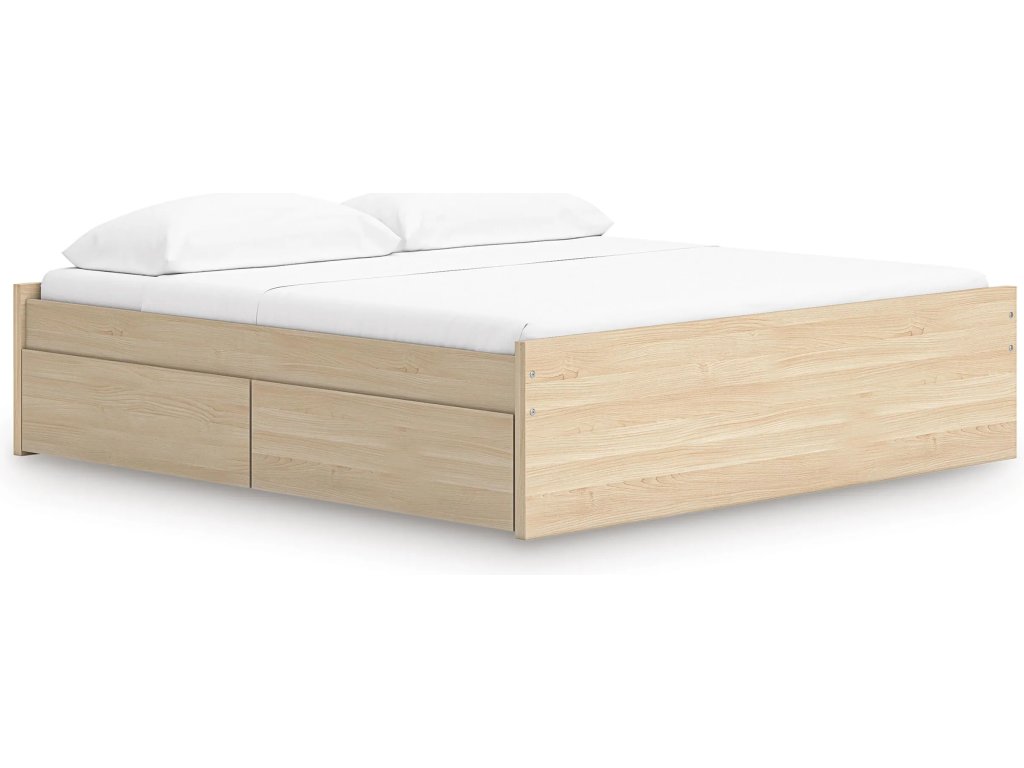 Onita King Platform Bed with 1 Side Storage - main image