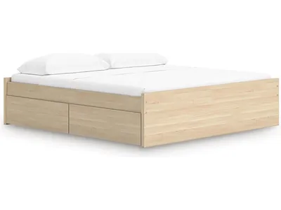 Onita King Platform Bed with 1 Side Storage