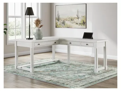 Robbinsdale L-Shaped Home Office Desk