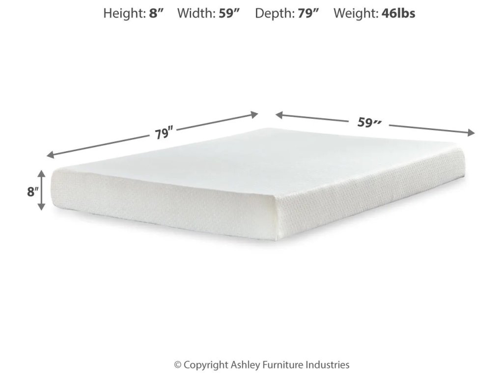 Chime 8 Inch Memory Foam Queen Mattress in a Box - image 2